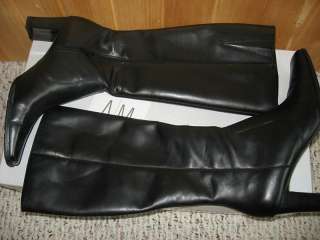   Knee Boots Sz 8 M Black Leather BRICE Style NIB 751715887454  