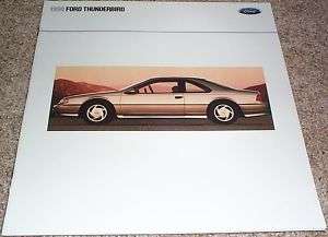 1990 Ford Thunderbird Brochure Super Coupe/LX  Mint  