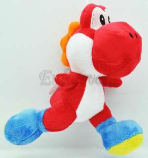 New Super Mario running red YOSHI Plush Doll^MU122  