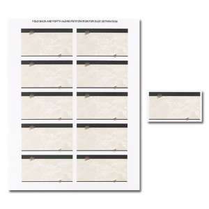   Marble Stationery Business Cards   25 Sheets / 250 Business Cards