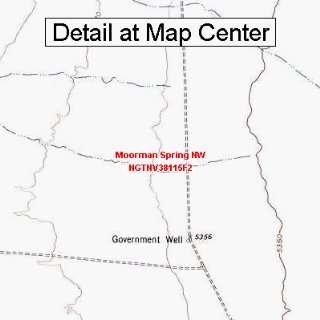  USGS Topographic Quadrangle Map   Moorman Spring NW 