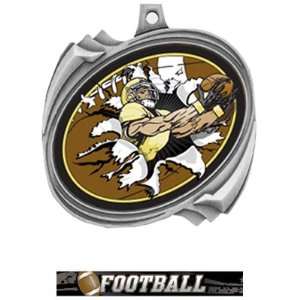  Football Bust Out Insert Medals M 2201F SILVER MEDAL 