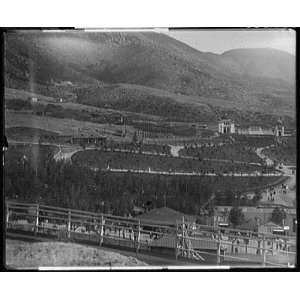   Gardens amusement park,Butte,Montana,with mountains in background
