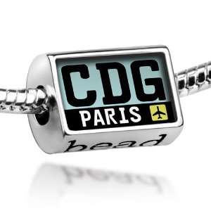 Beads Airport code CDG / Paris country France   Pandora Charm 