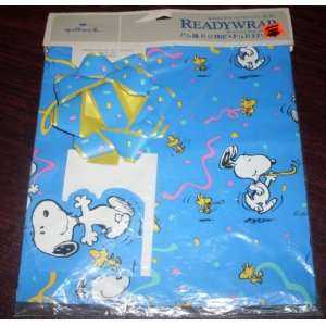  Vintage Hallmark Peanuts Snoopy Pkg Gift Wrap, Card, Bow 