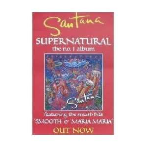   Rock Posters Santana   Supernatural Poster   76x51cm