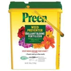 Preen Weed Preventer w/Brilliant Blooms Fertilizer Pet 