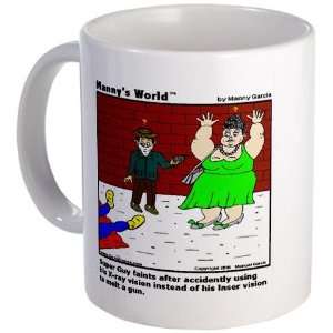  SUPERGUY FAINTS Funny Mug by 