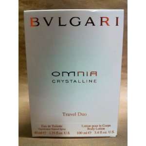  Bvlgari OMNIA Crystalline for Women Travel Duo EDT 1.35 oz 