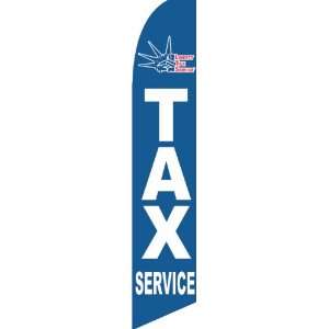  Liberty Tax Service Blue Swooper Feather Flag Office 