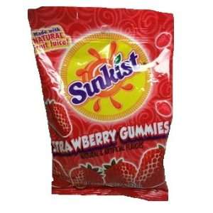 Sunkist Gummies, Made With Natural Fruit Juice, (STRAWBERRY FLAVOR 