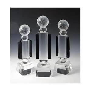  Award C143    Golf Optical Crystal Award/Trophy. Office 