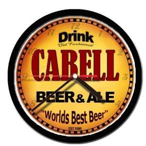  CABELL beer and ale cerveza wall clock 