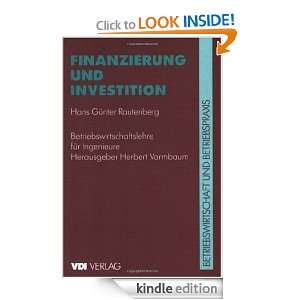Finanzierung und Investition (VDI Buch) (German Edition) Hans G 