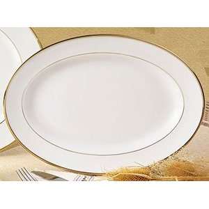  Cac China GRY 14 Oval Platter