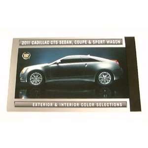  2011 11 Cadillac CTS EXT COLOR Chips CHART BROCHURE 