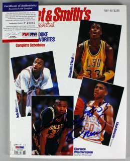 LSU SHAQUILLE ONEAL AUTHENTIC SIGNED STREET & SMITHS MAGAZINE PSA 