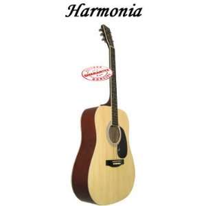  Harmonia Full Size Acoustic Guitar Natural W 01 NT 