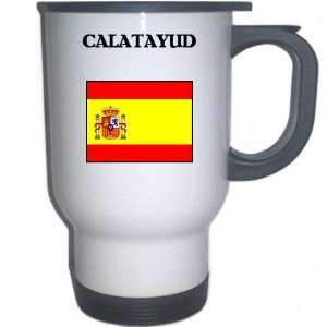  Spain (Espana)   CALATAYUD White Stainless Steel Mug 