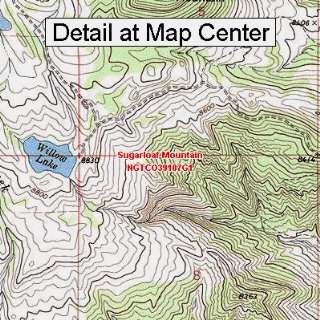  USGS Topographic Quadrangle Map   Sugarloaf Mountain 