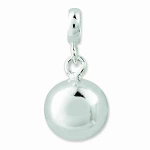  Sterling Silver Large Polished Bead Enhancer Jewelry