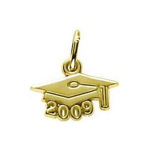   Rembrandt Charms Graduation Cap 2009 Charm, 10K Yellow Gold Jewelry