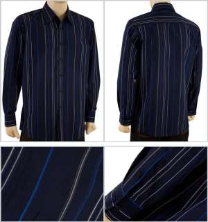   Stripe Button Down Long Sleeve Shirts w/ Multi Colors & Patterns