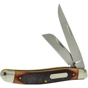 Schrade 93OT Old Timer Wrangler Folding Knife with Clip and Sheepfoot 
