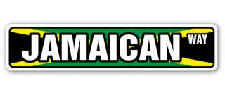 JAMAICAN FLAG Street Sign jamaica national nation pride country gift 
