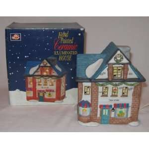  LB Ceramic Lighted Hand Painted Toy Store House