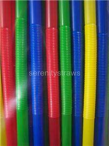   Extra Long Flexible Bendy Straws 12 1/2 SIX Color Choices  