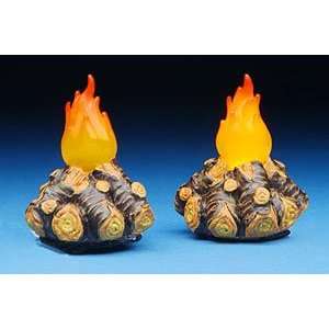    5 Inch Scale Fontanini 2 Pc. Lighted Campfires