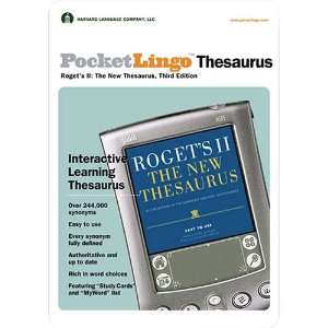   PocketLingo Rogets New Thesaurus, 3rd Ed.  Players & Accessories