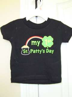 My 1st St Pattys Day Appliqued T Shirt  