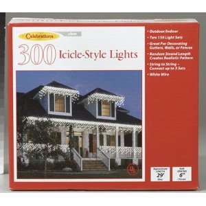   300 Mini Icicle Light Set Up To 3 Sets Can Be Strung