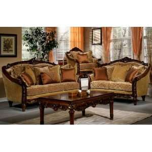  Fench Style 3pc High End Luxury Sofa/Love Seat/Chair Set 