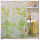 Green Grass Butterfly Pattern EVA Shower Curtain W1906