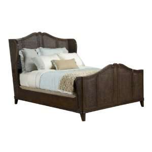  Avery Casual Cottage French Caned Rich Brown Finish King 