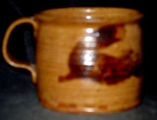 Marked Wayne Branum Mingei Pottery Coffee Cup Warren Mackenzie  