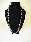 vtg multi colored millefior glass bead necklace 28 lo buy