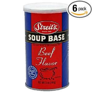 Streits Soup Base, Beef, 5 Ounce Units (Pack of 6)  