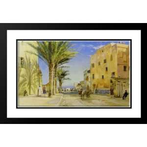   40x26 Framed and Double Matted Street in Algiers
