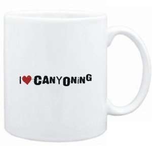  Mug White  Canyoning I LOVE Canyoning URBAN STYLE 