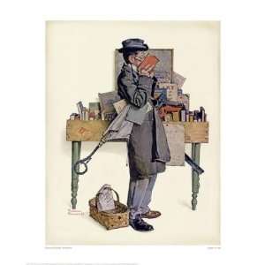  Bookworm by Norman Rockwell. size 21 inches width by 26 