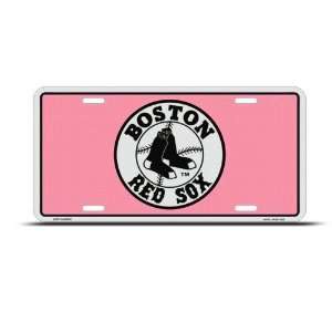  Boston Red Sox Pink Mlb Metal Sport License Plate Wall 