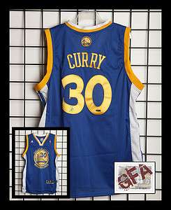 Stephen Curry GS Golden State Warriors Auto Signed Jersey COA GFA 
