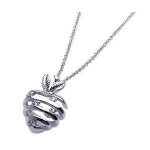    Nickel Free Silver Necklaces Strips Heart Cz Necklace Jewelry