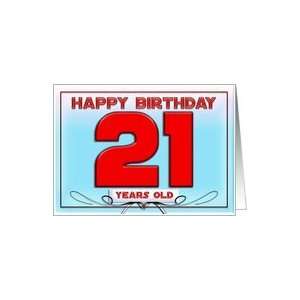  Happy Birthday 21 years old Card Toys & Games