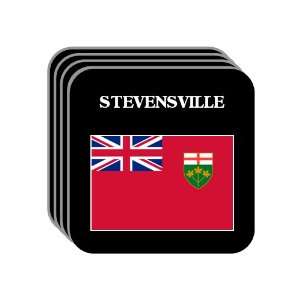  Ontario   STEVENSVILLE Set of 4 Mini Mousepad Coasters 