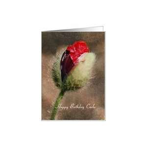  Birthday Carla   Red Poppy Bud Card Health & Personal 